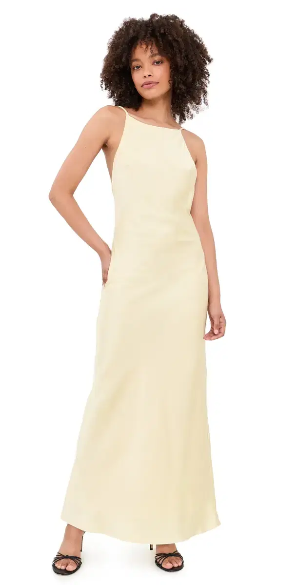 Emel axi Dress Light Yellow