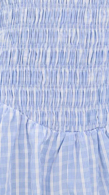 Faithfull Martina Mini Dress Paloma Check/Light Blue White 8 | Thumbnail 6 Faithfull Martina Mini Dress Paloma Check/Light Blue White 8 | Thumbnail 6