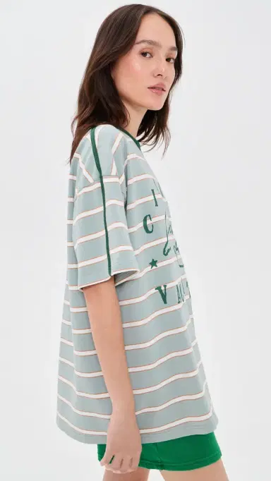 Ciao Ciao Vacation Delfino Core Tee Blue Stripe | Thumbnail 4