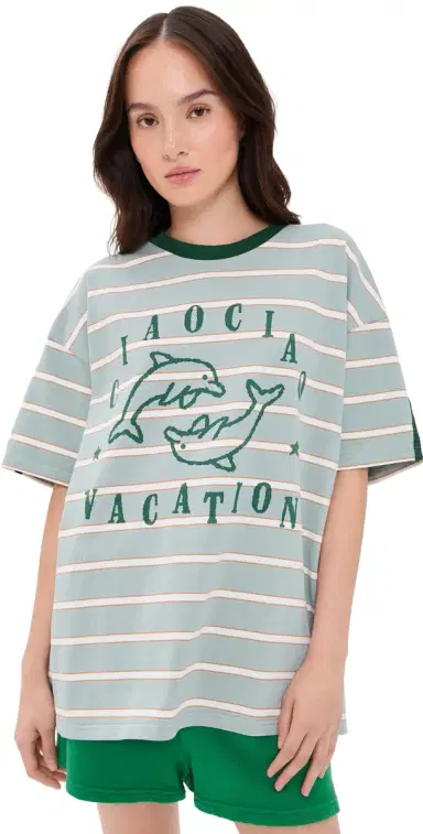 Ciao Ciao Vacation Delfino Core Tee Blue Stripe | Thumbnail 1