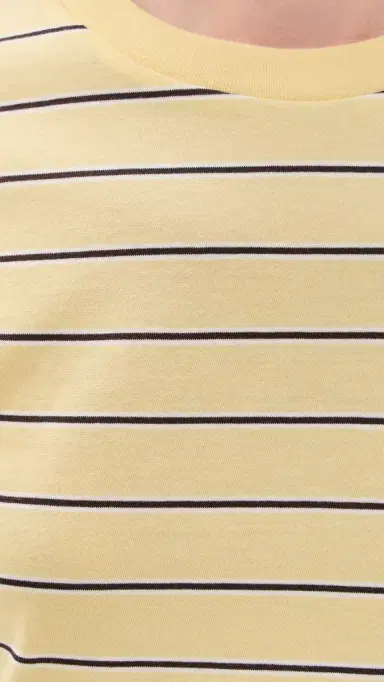 Staud Classic Crew Tee Monday Stripe | Thumbnail 6 Staud Classic Crew Tee Monday Stripe | Thumbnail 6