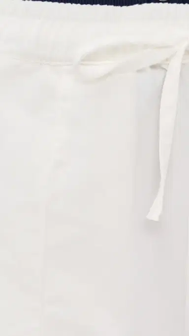 Le Jean Mara Sateen Drawstring Shorts Soft White 28 | Thumbnail 6