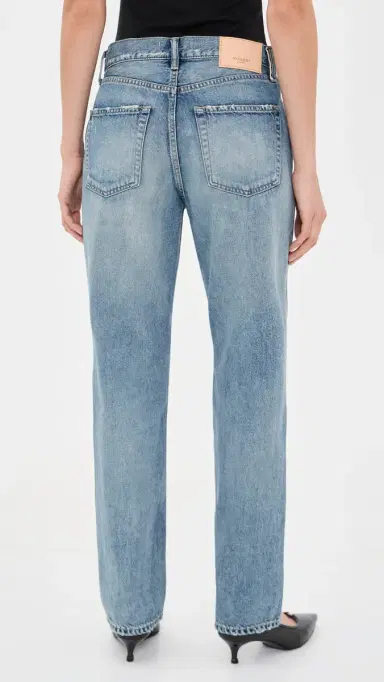 Moussy Vintage Leyden Straight Leg Jeans Light Blue 31 | Thumbnail 3