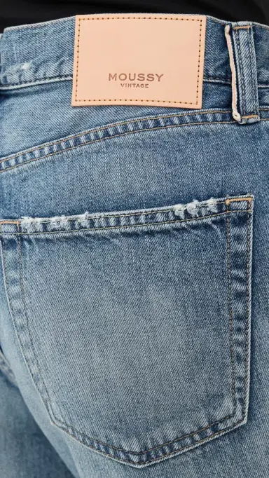 Moussy Vintage Leyden Straight Leg Jeans Light Blue 31 | Thumbnail 6