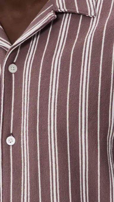 Madewell Florence Shirt Stripe Chalked Fig S | Thumbnail 6 Madewell Florence Shirt Stripe Chalked Fig S | Thumbnail 6