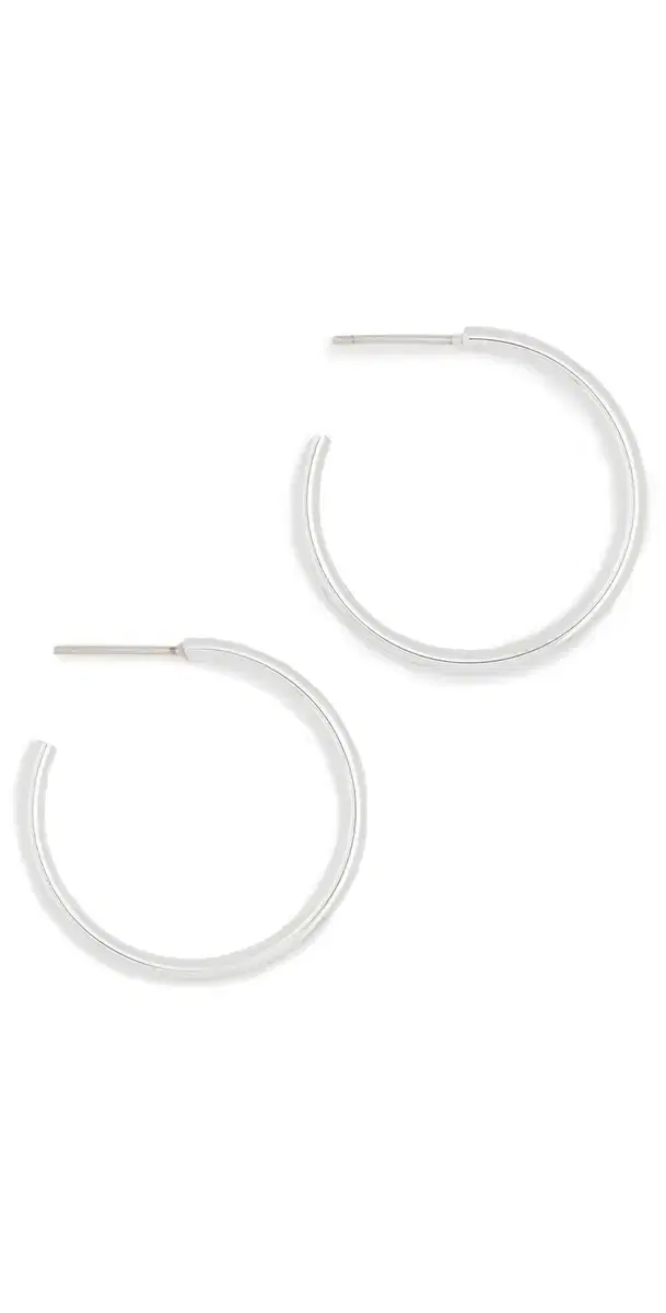 Jennifer Fisher Thread Mini Hoops Silver One Size