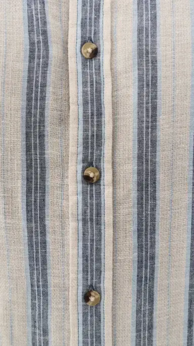 Fair Harbor Oasis Textured Short Sleeve Shirt ea Blue Stripe | Thumbnail 6