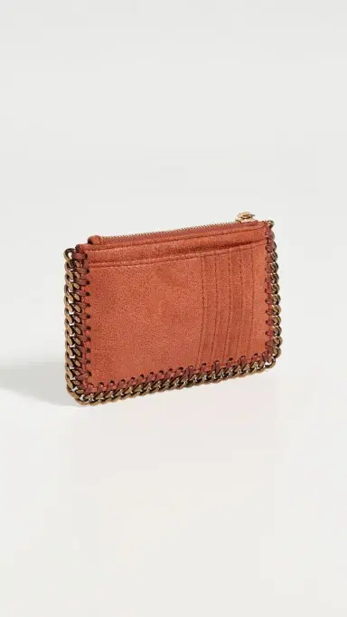 Stella McCartney Falabella Faux Shaggy Deer Zip Card Holder | Thumbnail 3