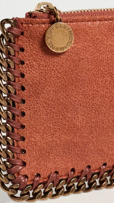 Stella McCartney Falabella Faux Shaggy Deer Zip Card Holder | Thumbnail 4