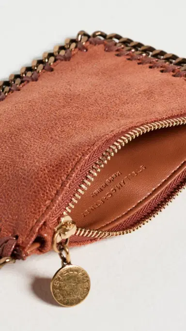 Stella McCartney Falabella Faux Shaggy Deer Zip Card Holder | Thumbnail 5