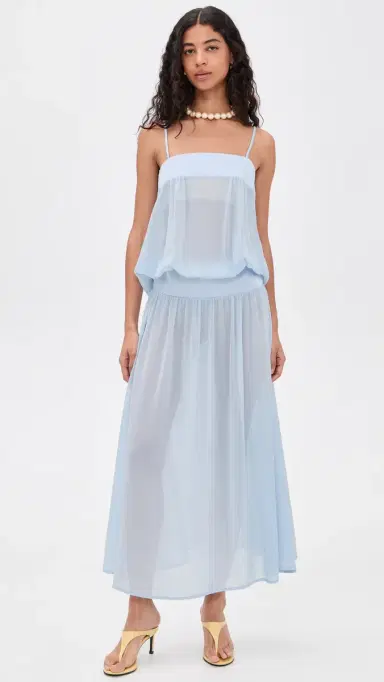 LIONESS Gracia Maxi Dress Pale Blue | Thumbnail 2