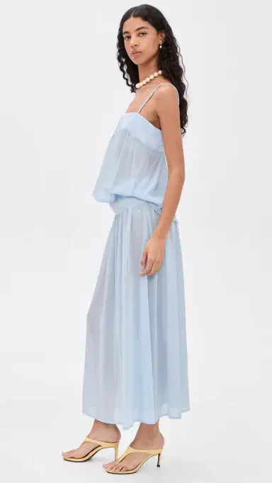 LIONESS Gracia Maxi Dress Pale Blue | Thumbnail 4