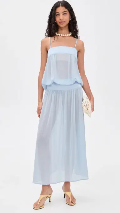 LIONESS Gracia Maxi Dress Pale Blue | Thumbnail 5