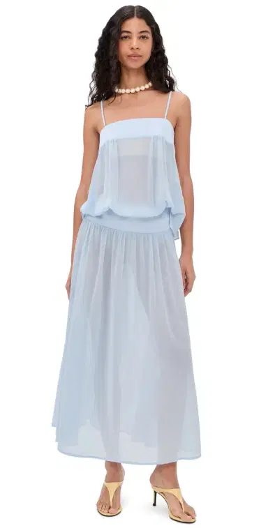 LIONESS Gracia Maxi Dress Pale Blue | Thumbnail 1