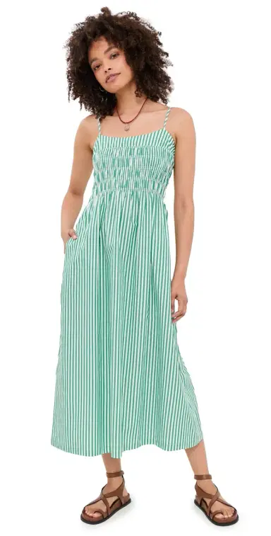 RAILS Primrose Dress Emerald tripe | Thumbnail 1 RAILS Primrose Dress Emerald tripe | Thumbnail 1