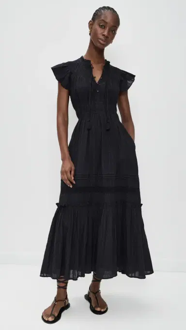Cleobella Indira Ankle Dress Black | Thumbnail 2