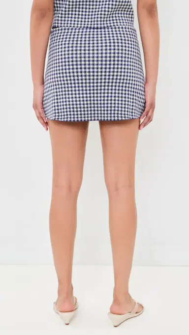 GOOD AMERICAN The Keepsake Skort Navy Gingham | Thumbnail 3 GOOD AMERICAN The Keepsake Skort Navy Gingham | Thumbnail 3