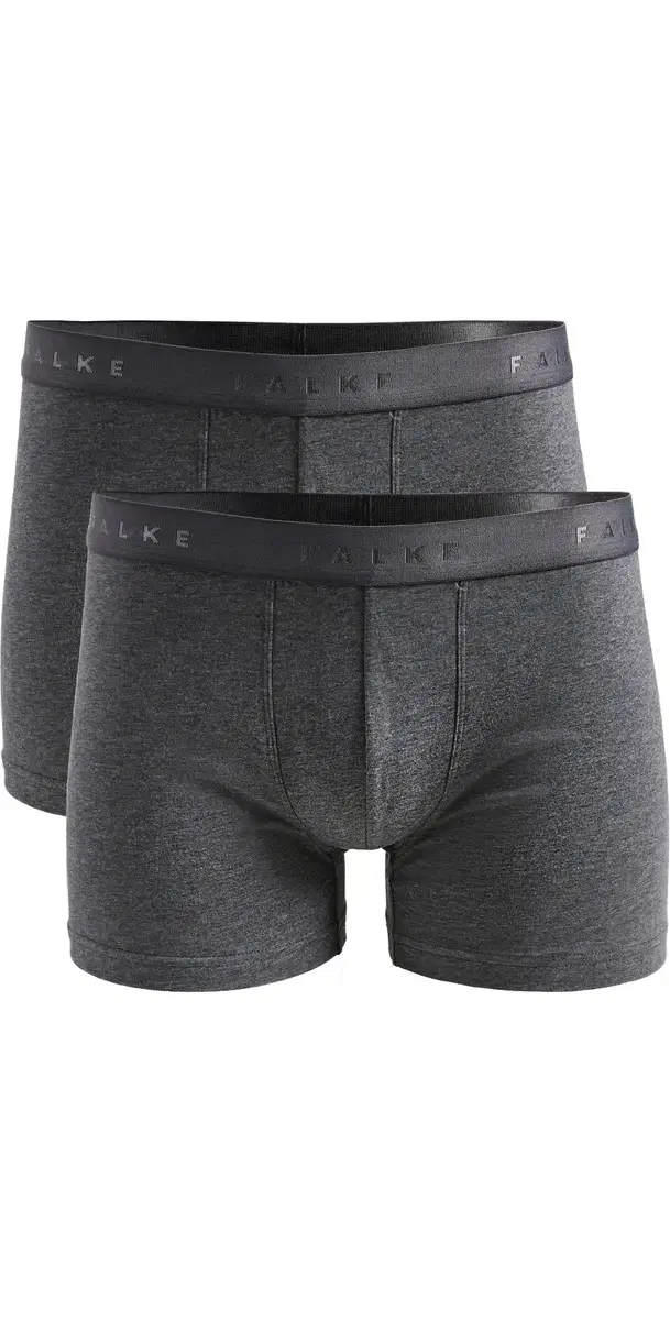 Cotton Boxer Briefs 2 Pack Dark Grey