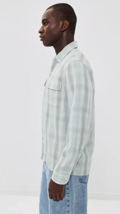 Taylor Stitch The Shore Shirt Fog Check 44 | Thumbnail 4