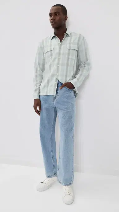 Taylor Stitch The Shore Shirt Fog Check 44 | Thumbnail 5