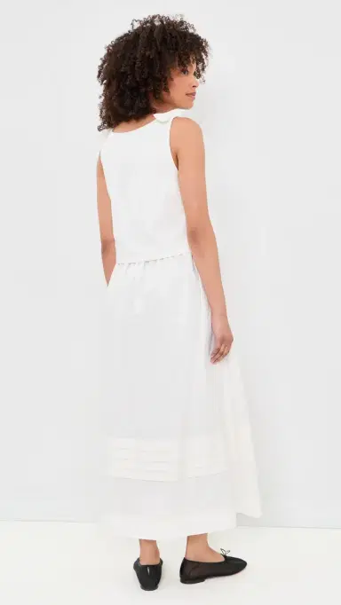 Line & Dot Tippi Midi Dress White S | Thumbnail 3
