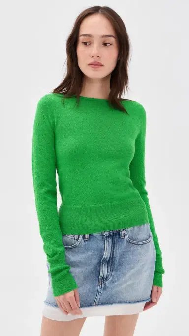 Aknvas Lily Lace Up Top Green S | Thumbnail 3