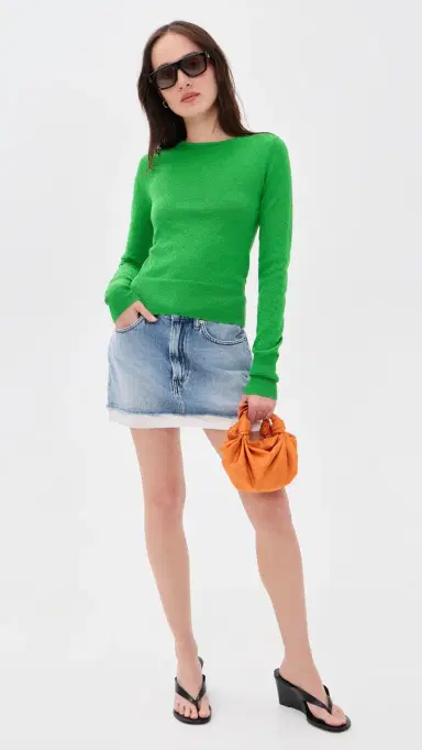 Aknvas Lily Lace Up Top Green S | Thumbnail 5