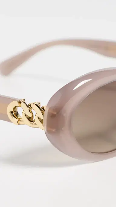 Stella McCartney Falabella Sunglasses Beige/Gradient Brown One Size | Thumbnail 5