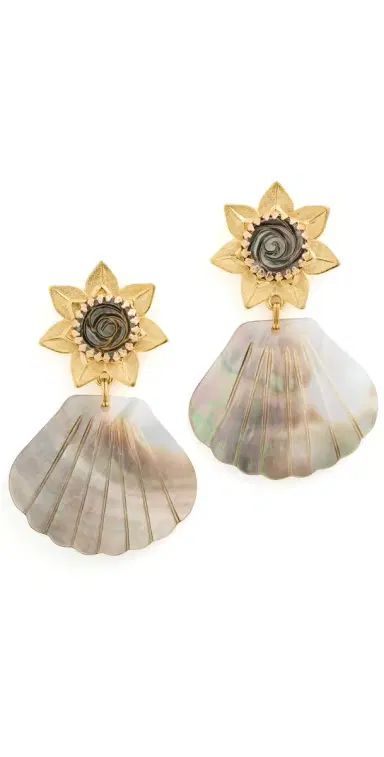 Brinker + Eliza Moonshine Earrings Blacklip Shell | Thumbnail 1 Brinker + Eliza Moonshine Earrings Blacklip Shell | Thumbnail 1