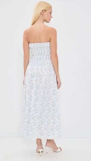 CAROLINE CONSTAS Ivette Dress White Blue M | Thumbnail 3