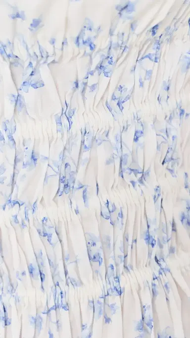 CAROLINE CONSTAS Ivette Dress White Blue M | Thumbnail 6