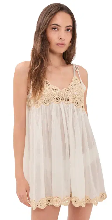 Ulla Johnson Tula Coverup Dress Creme | Thumbnail 1 Ulla Johnson Tula Coverup Dress Creme | Thumbnail 1