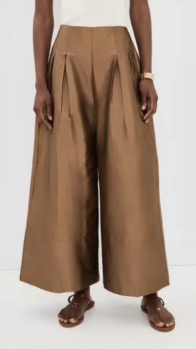 CHAN LUU Techno Taffeta Trousers Bronze | Thumbnail 2
