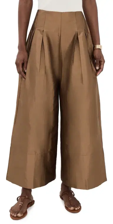 CHAN LUU Techno Taffeta Trousers Bronze | Thumbnail 1