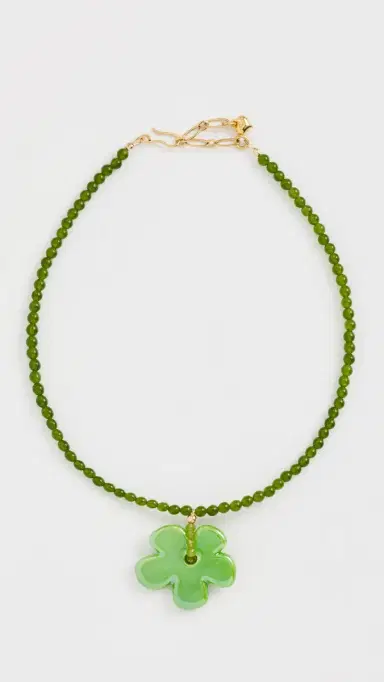 Brinker + Eliza Groovy Necklace Green Multi | Thumbnail 2