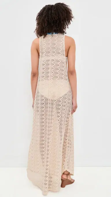 House of Aama Lace Crochet Maxi Coverup Dress | Thumbnail 3 House of Aama Lace Crochet Maxi Coverup Dress | Thumbnail 3