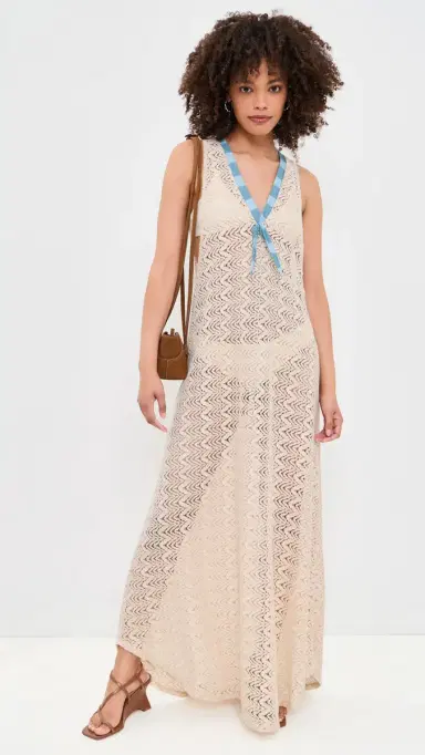 House of Aama Lace Crochet Maxi Coverup Dress | Thumbnail 5 House of Aama Lace Crochet Maxi Coverup Dress | Thumbnail 5
