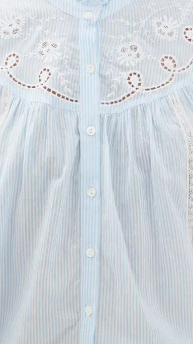 XÍRENA Mae hirt Blue White tripe | Thumbnail 6 XÍRENA Mae hirt Blue White tripe | Thumbnail 6