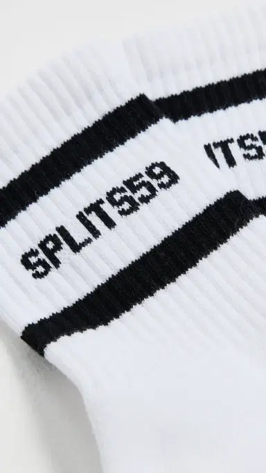 Splits59 Logo Stripe Quarter Socks with Grip | Thumbnail 4