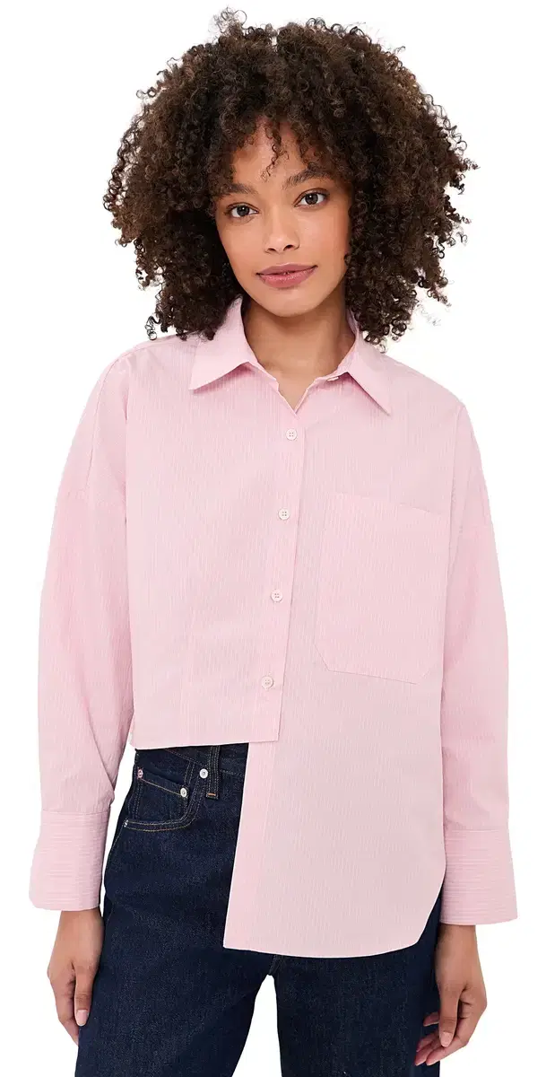 Secular Carter Button Down hirt Pink tripe