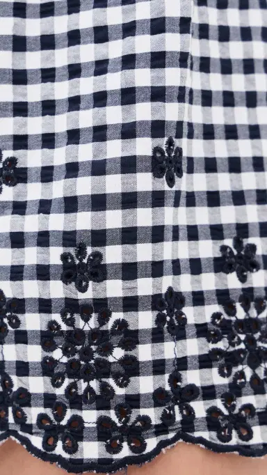 Splendid Gigi Gingham Shorts Navy/White | Thumbnail 6