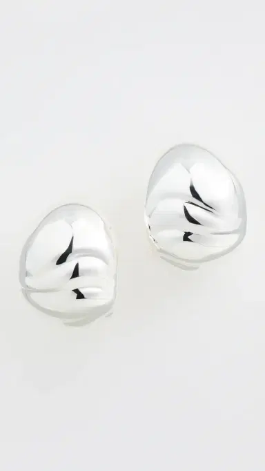 Jenny Bird Nelle Hoops High Polish Silver One Size | Thumbnail 2 Jenny Bird Nelle Hoops High Polish Silver One Size | Thumbnail 2