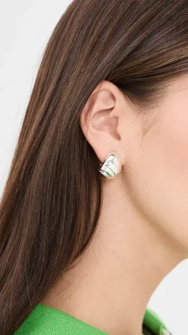 Jenny Bird Nelle Hoops High Polish Silver One Size | Thumbnail 3 Jenny Bird Nelle Hoops High Polish Silver One Size | Thumbnail 3