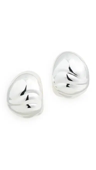 Jenny Bird Nelle Hoops High Polish Silver One Size | Thumbnail 5 Jenny Bird Nelle Hoops High Polish Silver One Size | Thumbnail 5