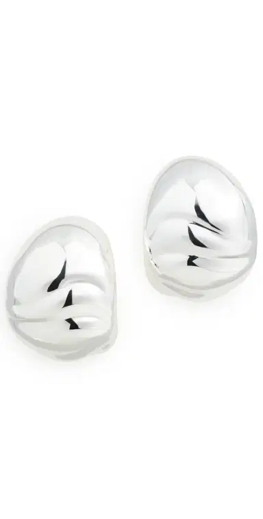 Jenny Bird Nelle Hoops High Polish Silver One Size | Thumbnail 1 Jenny Bird Nelle Hoops High Polish Silver One Size | Thumbnail 1