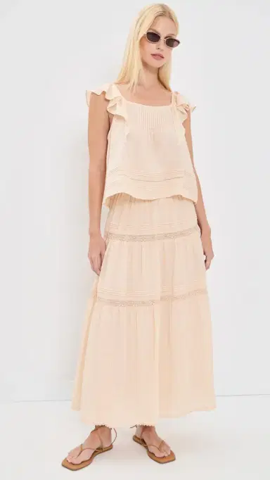 PAIGE Oaks Top Light Peach Light Peach S | Thumbnail 5