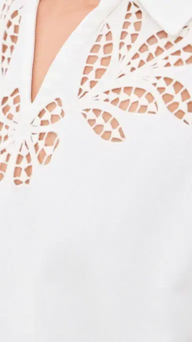 rag & bone Lucy Floral Cutout Denim Shirt White Floral | Thumbnail 6 rag & bone Lucy Floral Cutout Denim Shirt White Floral | Thumbnail 6