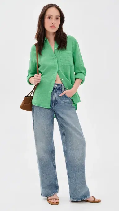 RAILS Ellis Button Down Clover | Thumbnail 5 RAILS Ellis Button Down Clover | Thumbnail 5