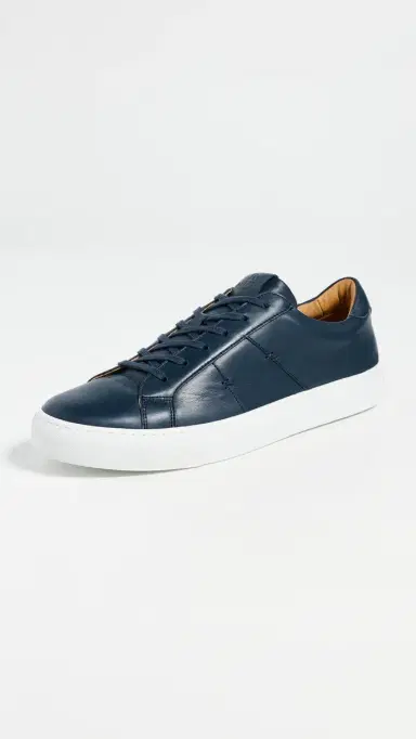 GREATS Royale 2.0 Leather Sneakers Navy 8 | Thumbnail 2
