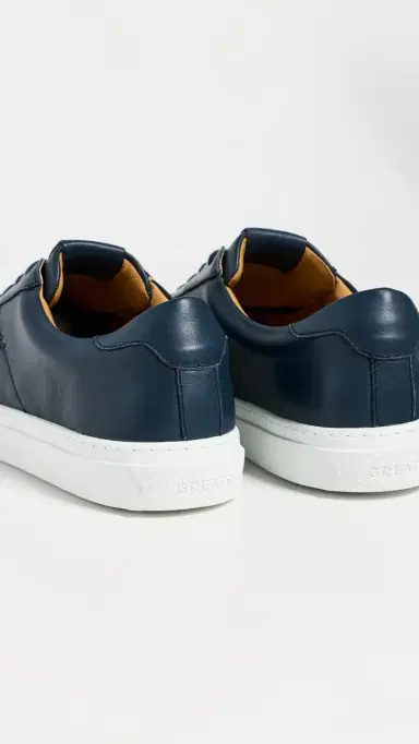 GREATS Royale 2.0 Leather Sneakers Navy 8 | Thumbnail 3